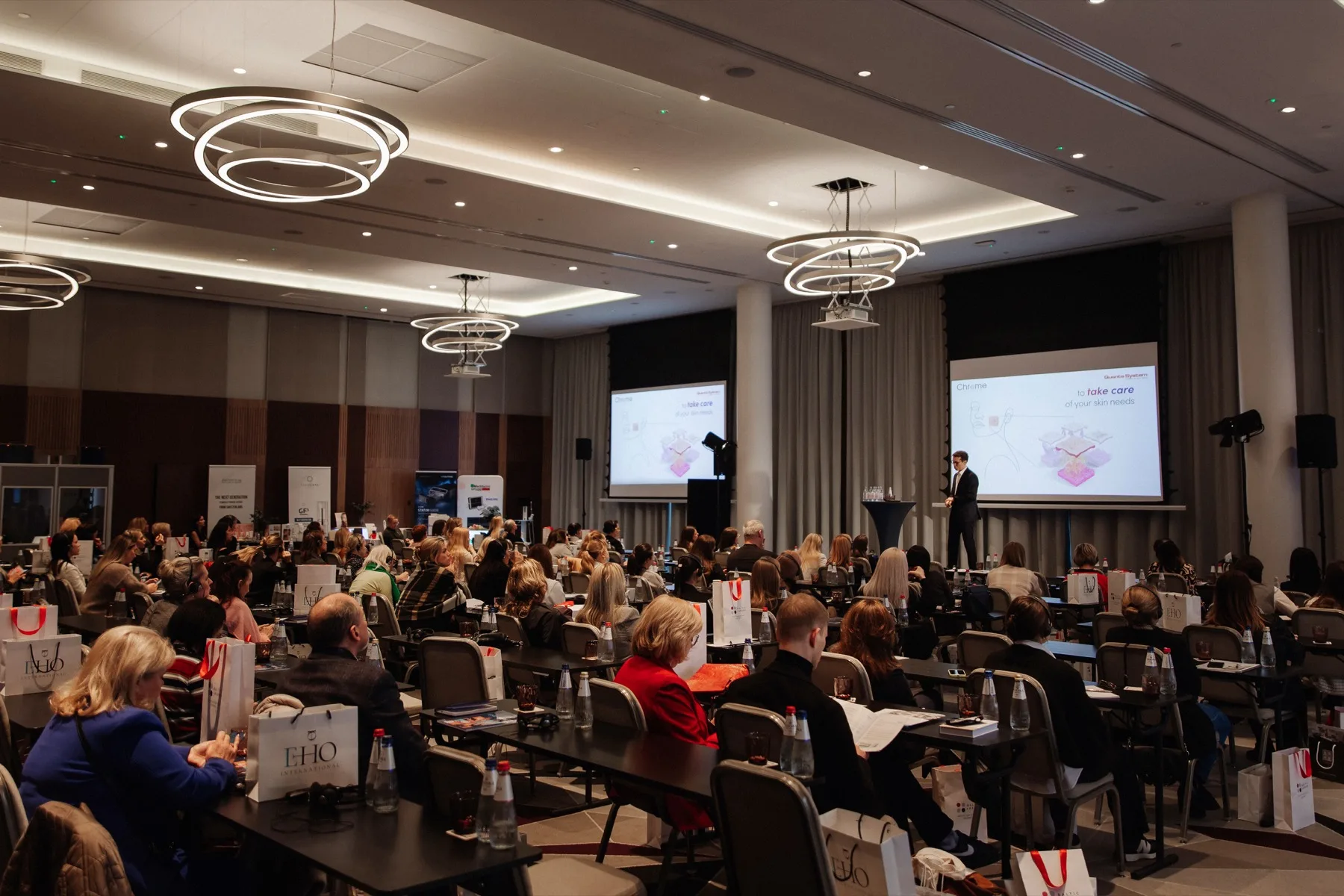 EHO International conference hall with audience and stage