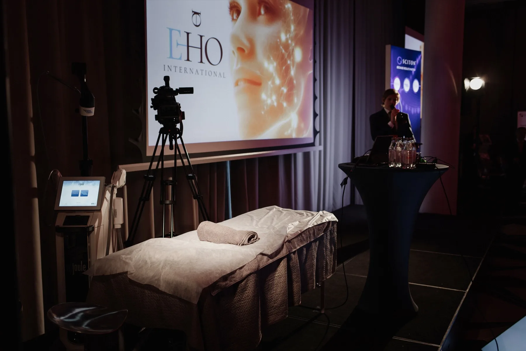 Camera view of the EHO stage and audience