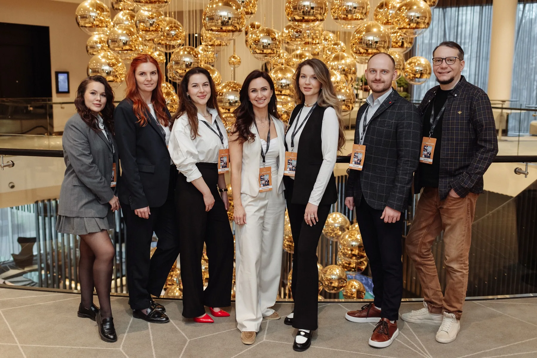 EHO International guests and partners in the hotel lobby